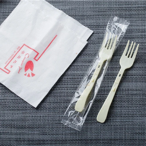 Disposable extended length 150mm plastic PP foldable folding plastic fork