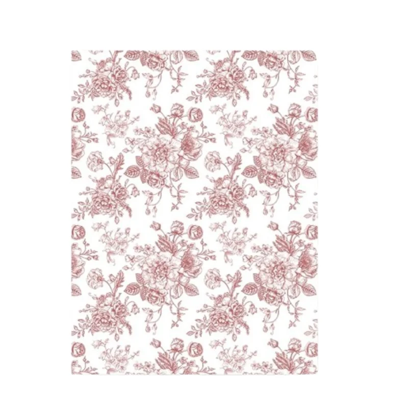 Custom Logo Gold Pink White Packaging Tissue Paper customised gift wrapping paper Waterproof Fancy Paper For Flower