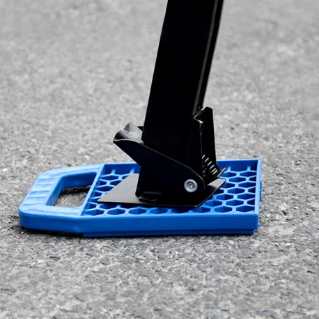 4 Pack Blue RV Stabilizer Jack Pad, Caravan Accessories RV Leveling Blocks for Trailer Vehicle Auto Car Wheel/Tires