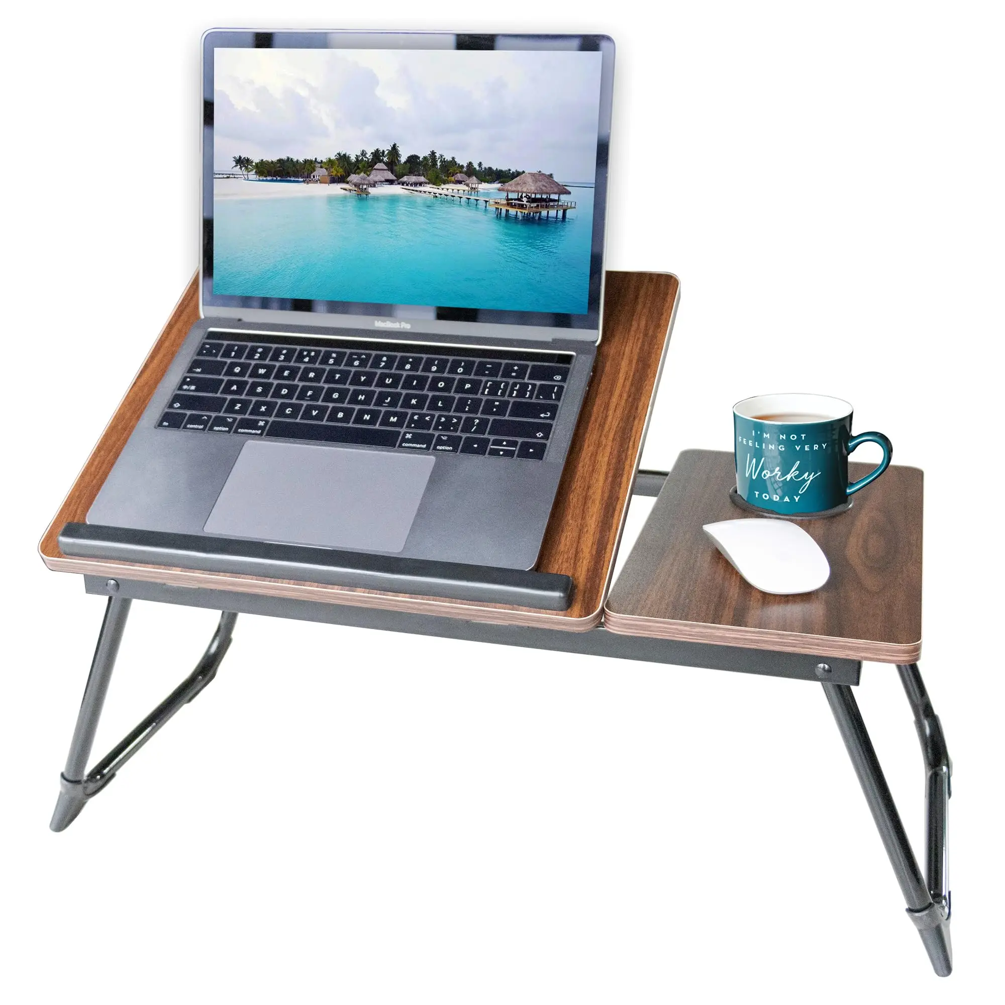 Multiple Colors Laptop Table Laptop Bedside Table with Foldable Legs Bed Table
