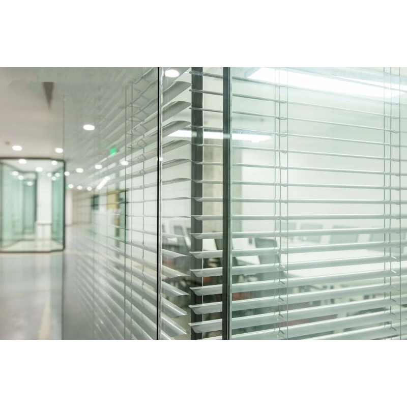 Customized modern glass office wall partition, new mobile aluminum glass partition, office decoration wall partition