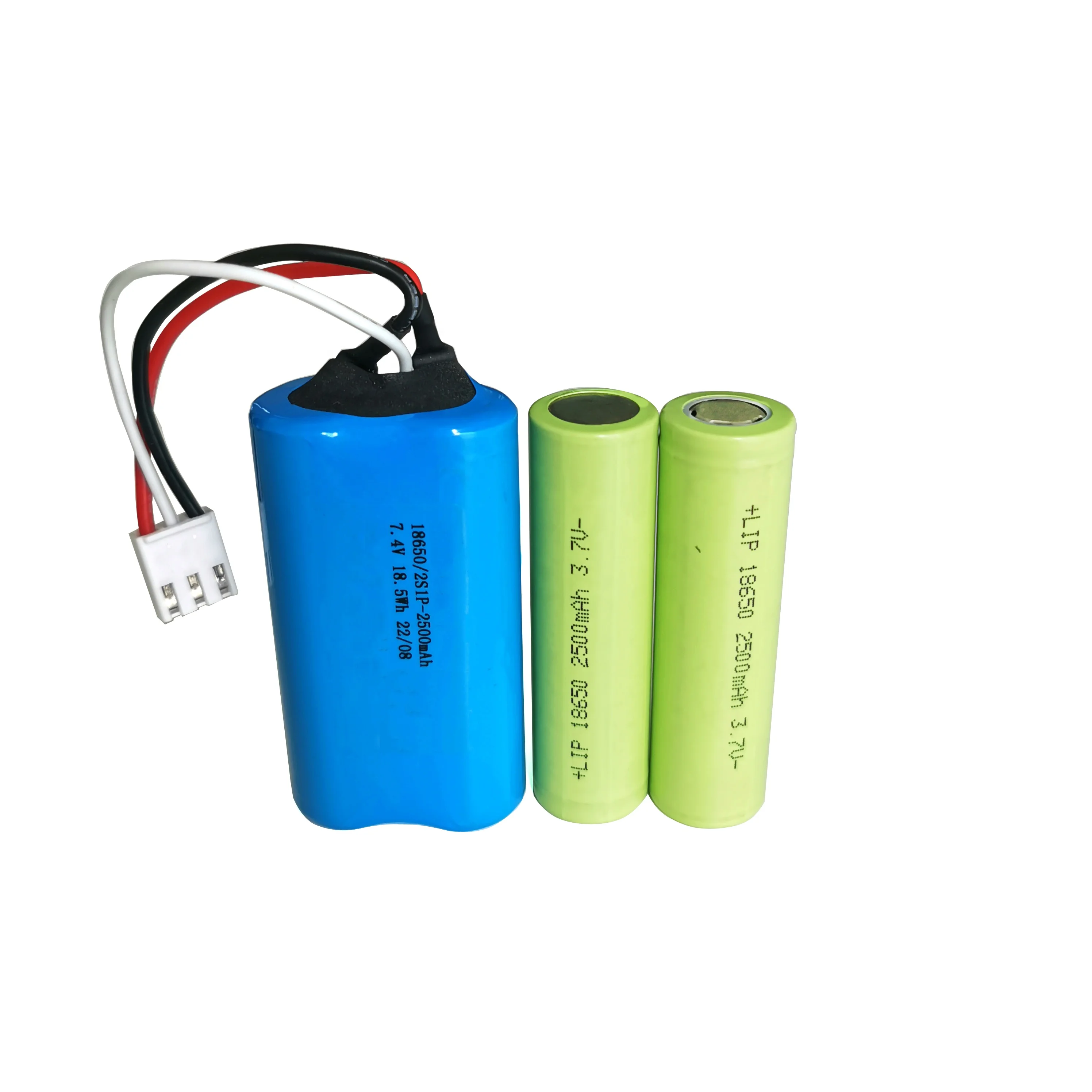 lithium battery 18650 7.4v 2500mah 18.5wh 2000mah 2200mah 3000mah 3.7V /7.4V/12V 18650 lithium ion batteries for Fascial gun
