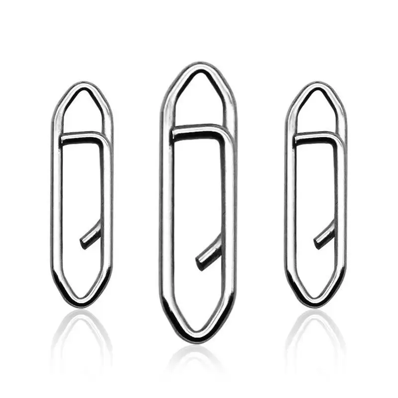 Stainless Steel Power Clips Lure Clips Snaps Quick Change Fishing Lure Connector