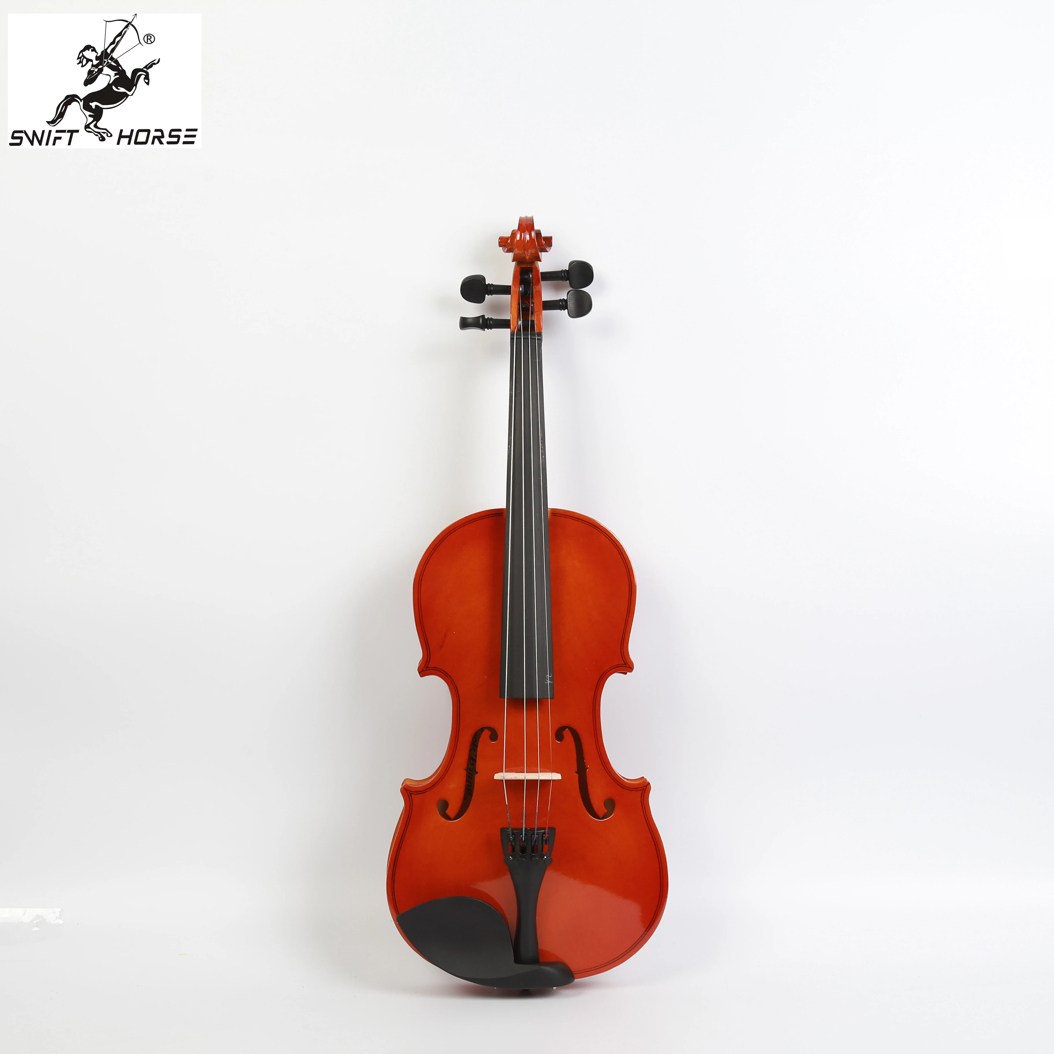 Wholesale Musical Instrument Professional Handmade Violin With Wooden Bow Aluminum Alloy Tailpiece Suitable For Beginners