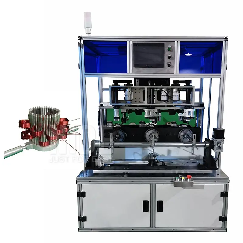 Automobile generator stator coil lap winding equipment machine for electric motor coil wave winding