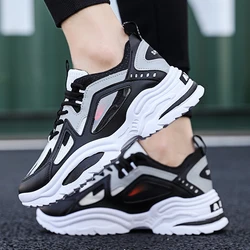 Lace-up mesh upper material wear-resisting outsole unisex sport shoes