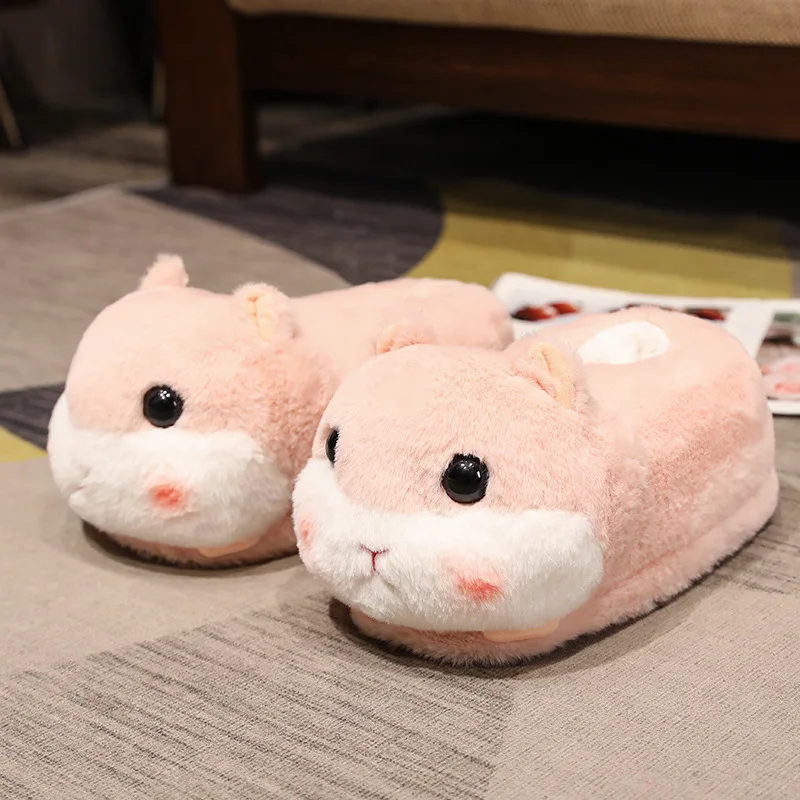 New Style Plush Slippers Home Indoor Cotton Slippers Cute Cartoon Animal Slippers