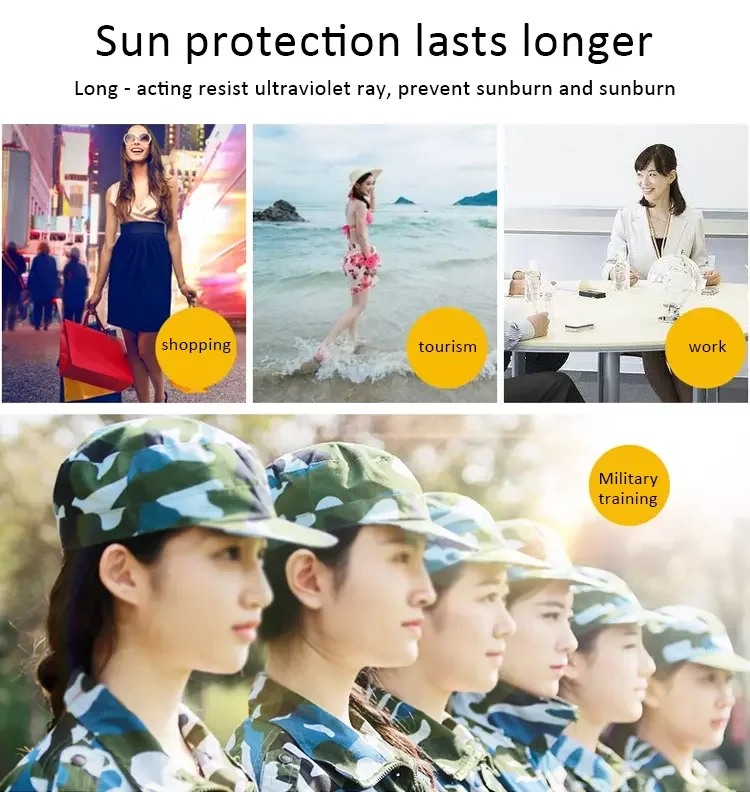 
OEM skin cream SPF 50 waterproof whitening wholesale organic custom sunscreen spray private label sunscreen cream 