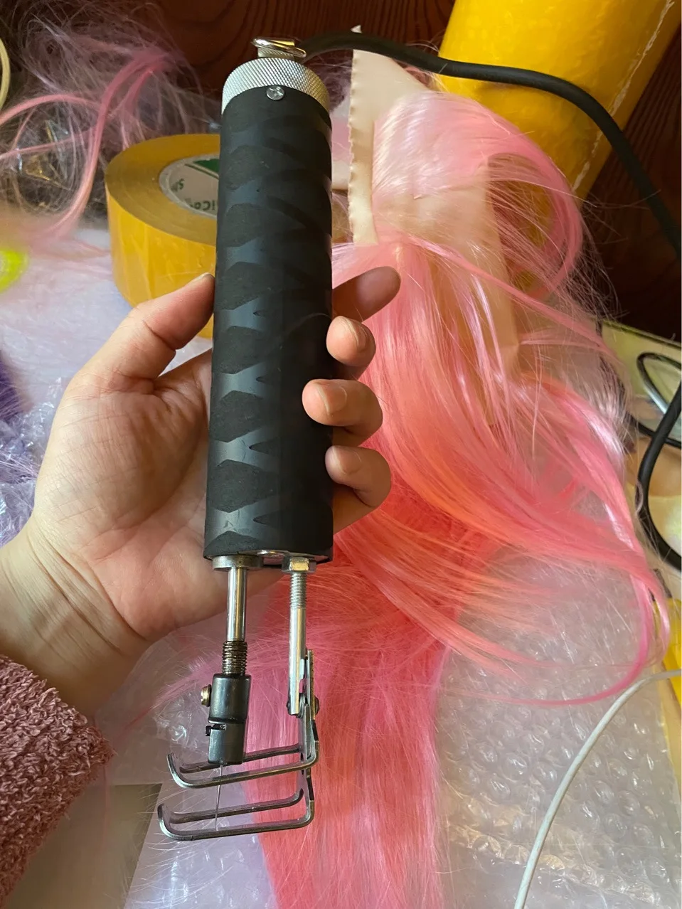 Partial injection wig top skin wig making home portable domdestica sewing machine Hair Inject Machine