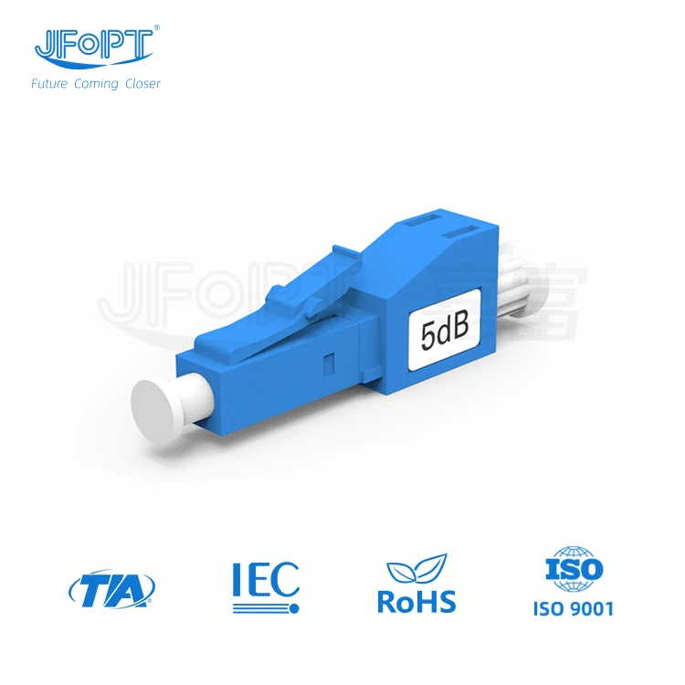 High quality fiber optic attenuator plug type male to female 5dB 10dB LC UPC LC APC fiber optical attenuator