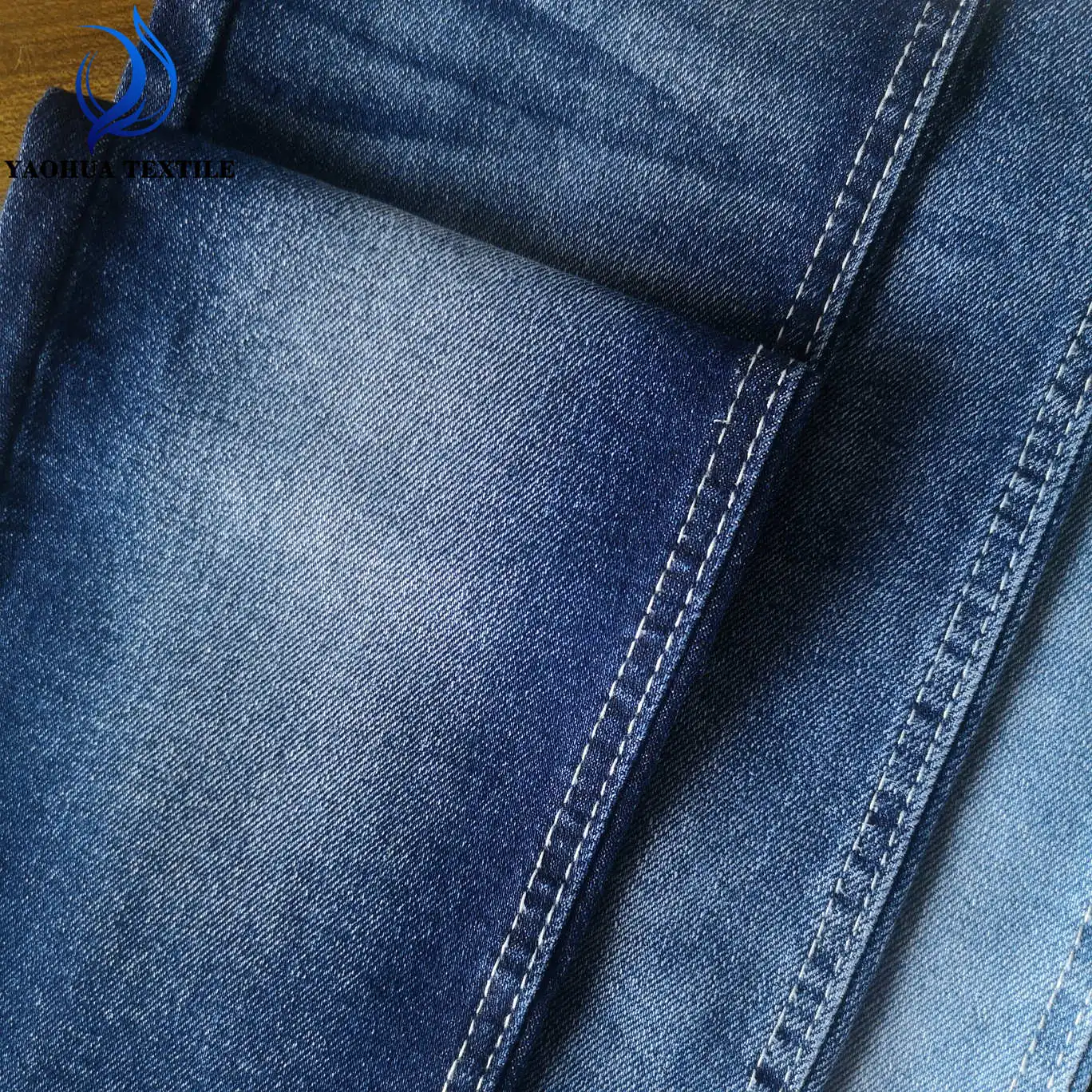 2641 Double core high quality heavy weight twill woven cotton stretch denim fabric for work wearing garments making