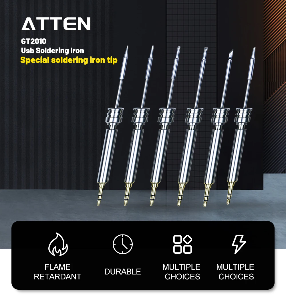 Good Quality T10 Electric Soldering Iron Tip Atten Durable Welding Replacement Head for T10 Soldering Iron