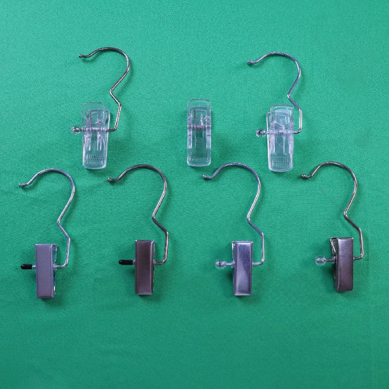 Small metal hook with clips hanger for hat sock tie hanger hooks