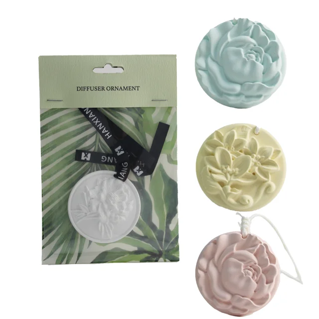 High-Quality Air Freshener Scented Ceramic Stone Custom Hanging Ceramic Stone Diffuser