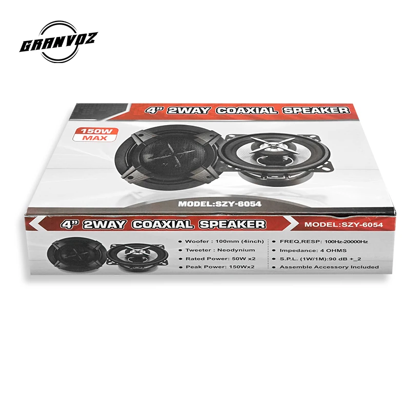 4 inch Coaxial Stereo Speaker 2 Way Car Audio Speaker with Neodymium Tweeter Car Speakers