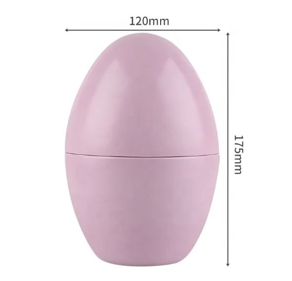 Christmas Pink Metal Large Egg Tart foil Tins Big Food Grade Tin Easter Egg Candy Packing Box Egg Toy Shaped Chocolate Tin Can