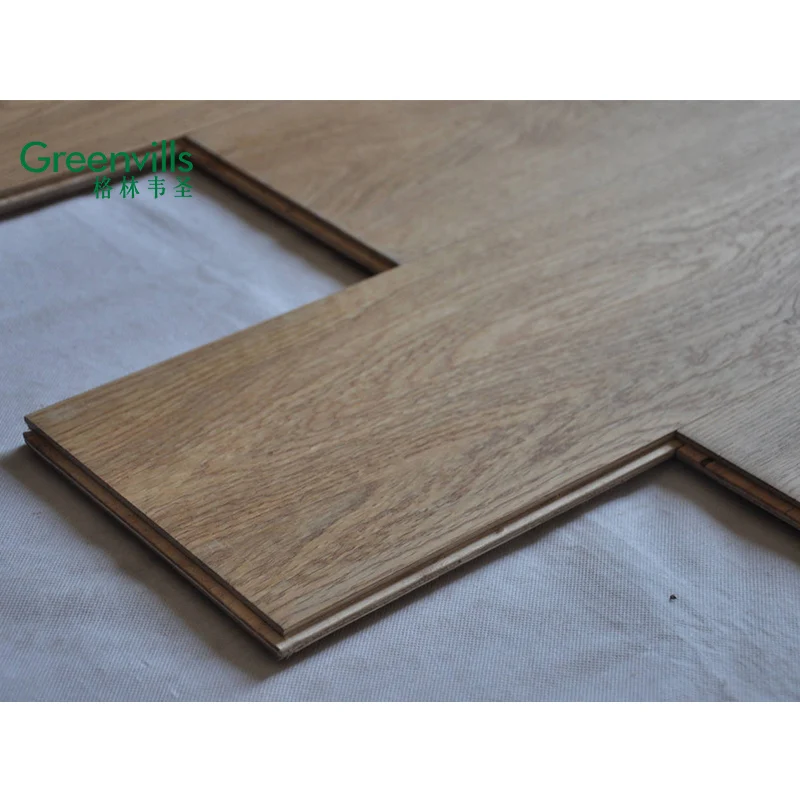 Engineered Nevada Color Oak Wood Flooring, Factory Price, Natural Oil And Handscraped
