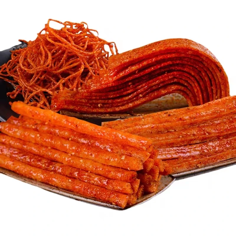 Мгновенные горячие пряные полоски глютен пряный китайский Latiao закуска