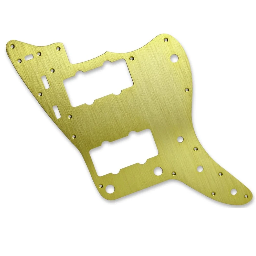 Oem Custom Gold Anodized Metal Aluminum Pickguard Scratch Plate Laser Cutting Metal Parts