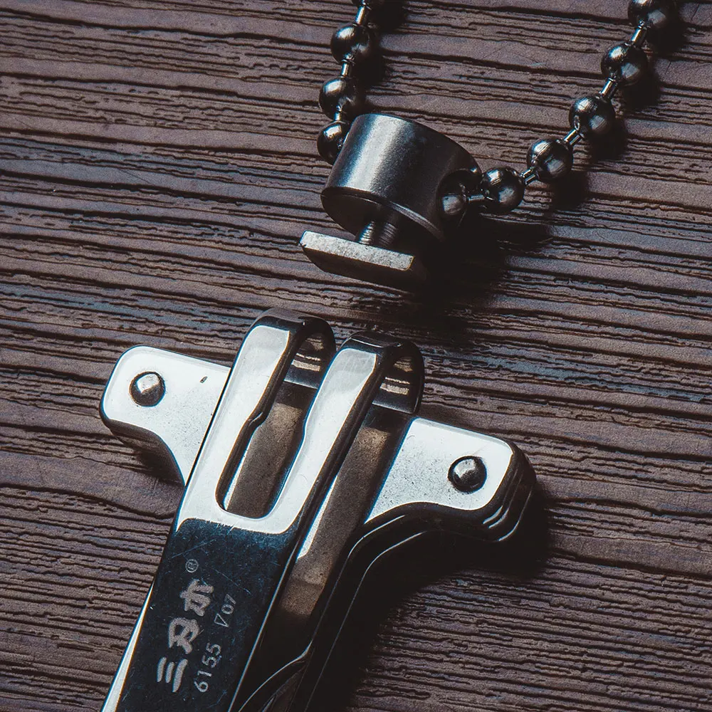 6155 Cross-border department store stainless steel folding knife portable camping knife portable fruit knife