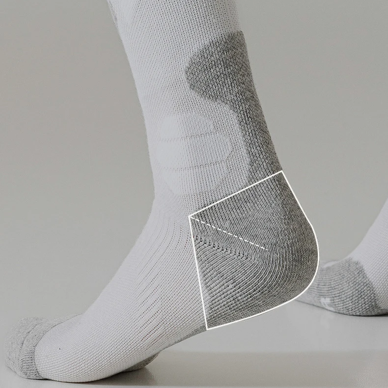 New Long Sport Socks Skiing Snowboarding Warm Stockings Cold Weather Thick Knee High Thermal  Merino Wool Skiing Socks for Man