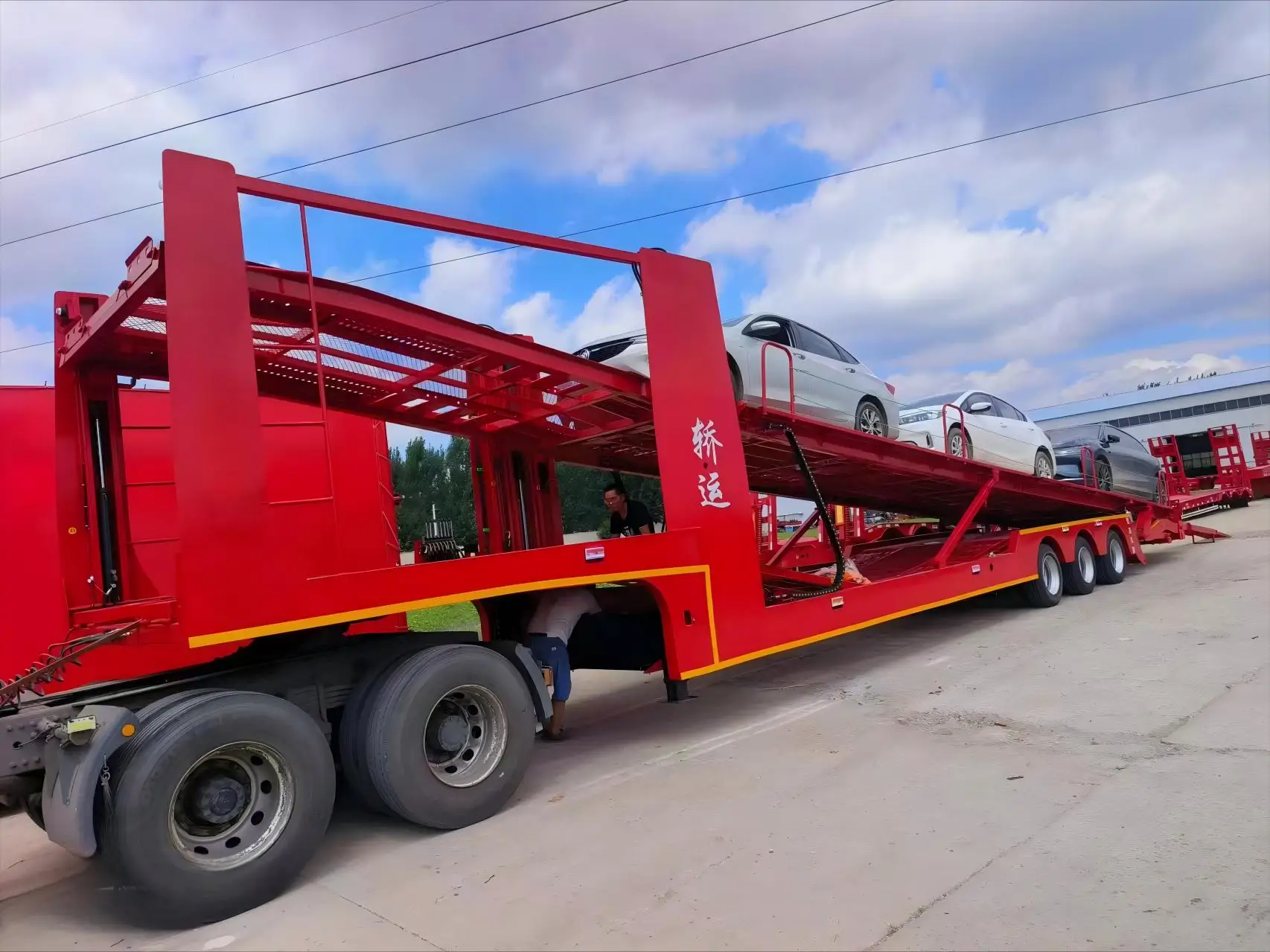 Hot Selling Cimc Brand New Car Carrier Flatbed Skeleton Semi Trailer Spares Motor Transport Trailer Skeleton Parts & Accessories