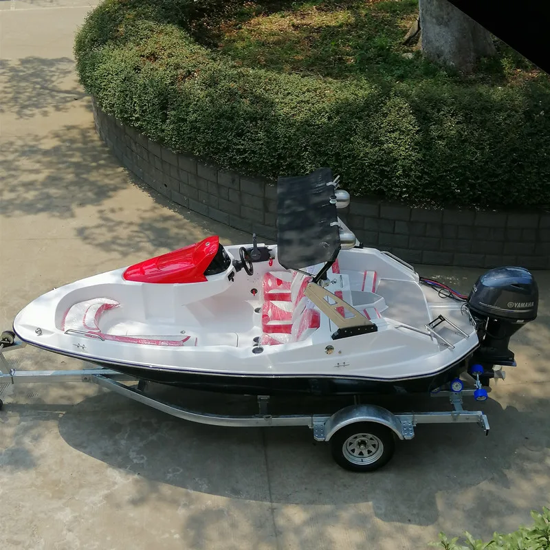 CE certification 6 person fiberglass power speed boat for sale