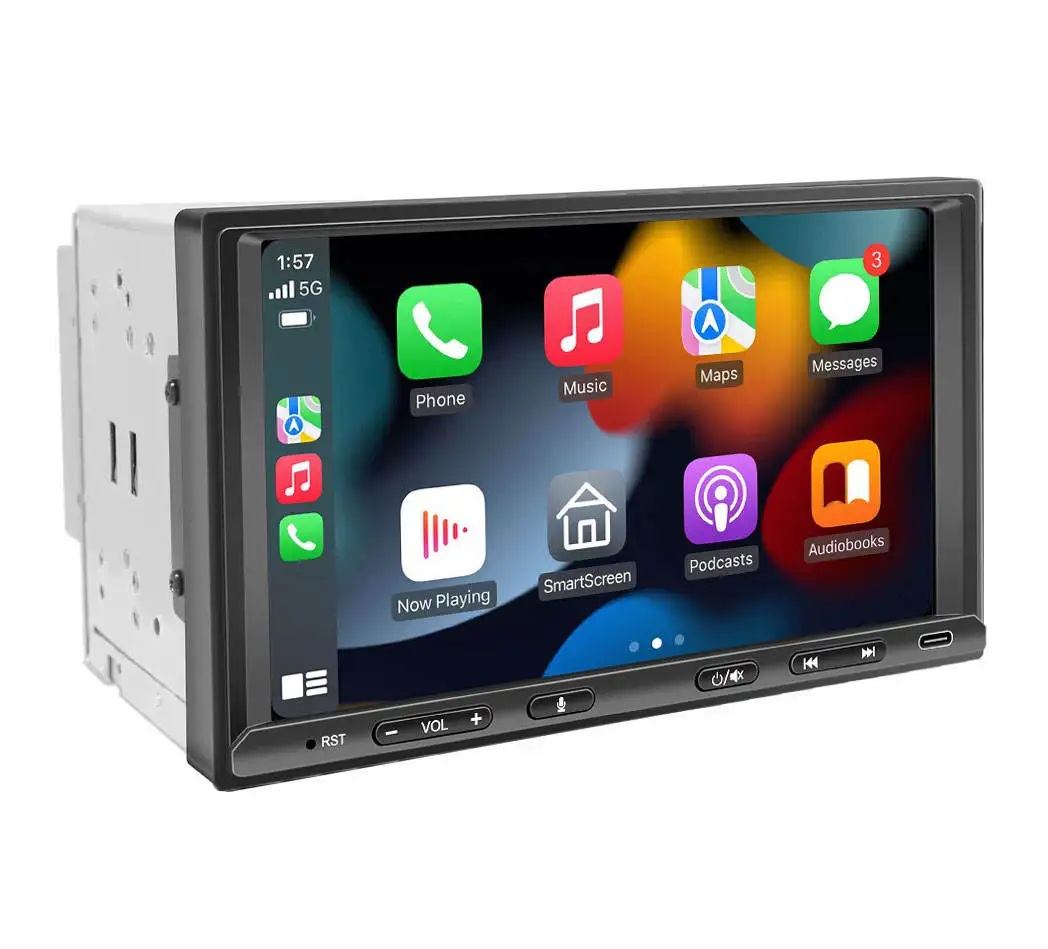 7 Inch Universal wifi 4G Sin Card Double Din USB Car dvd Stereo Radio Carplay Android Auto Car Multimedia 8cores android Player