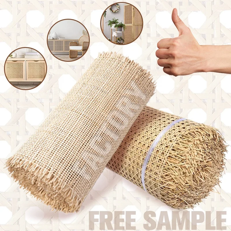 Factory wholesale natural rattan rolls natural rattan raw material rattan cane webbing roll