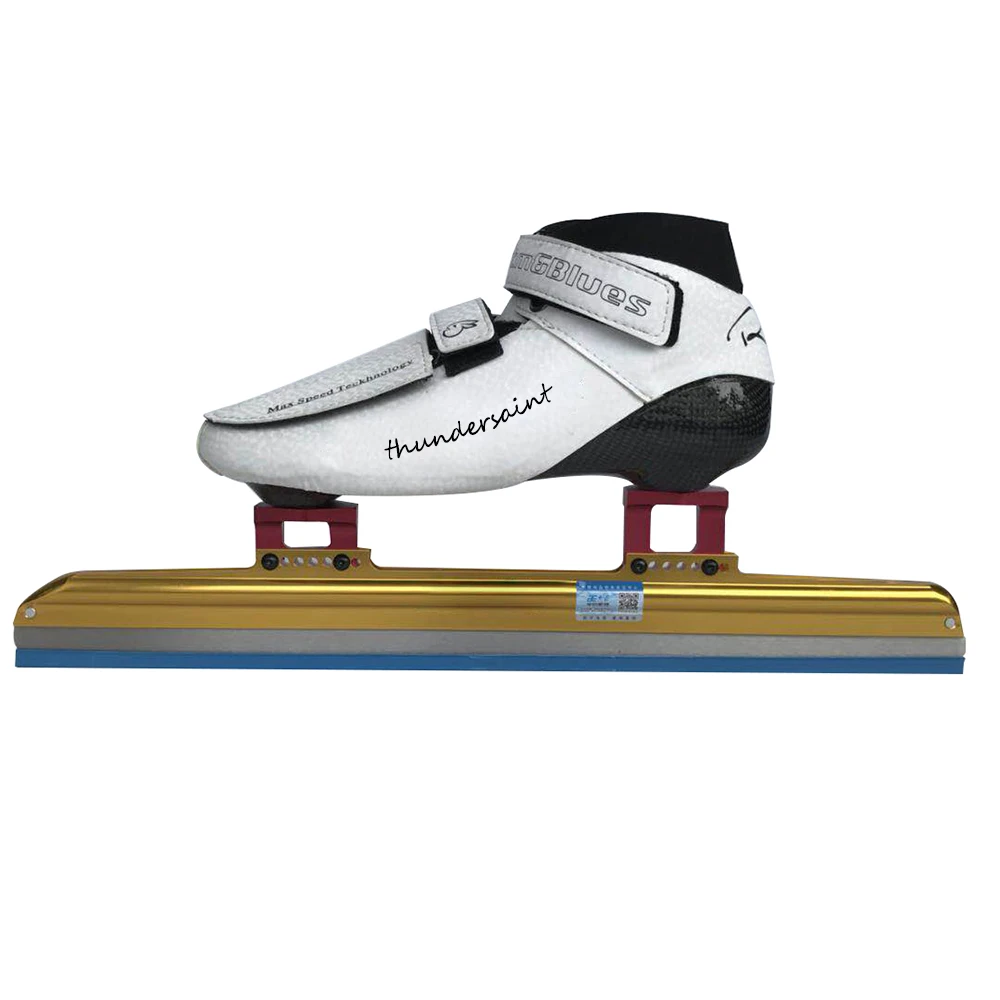 Thundersaint Professional White Color Short Track Carbon Fiber Speed Ice