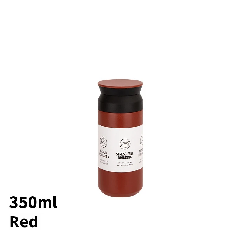 Outdoor 350ml Portable Tumbler 304 Stainless Steel Japanese Coffee Cup with Lid Smart Digital Vacuum Flask Office Kitchen Use