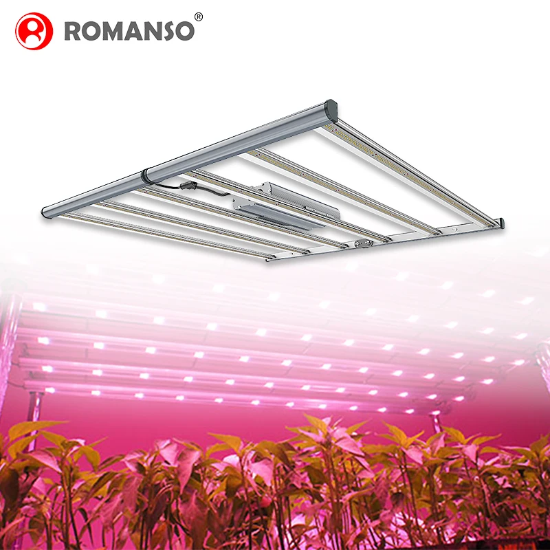 
Romanso LED Grow Light 645W 720W 750 Watt 800W 1000W Green Housing Hydroponics Growing System with Led Grow Light 2021 