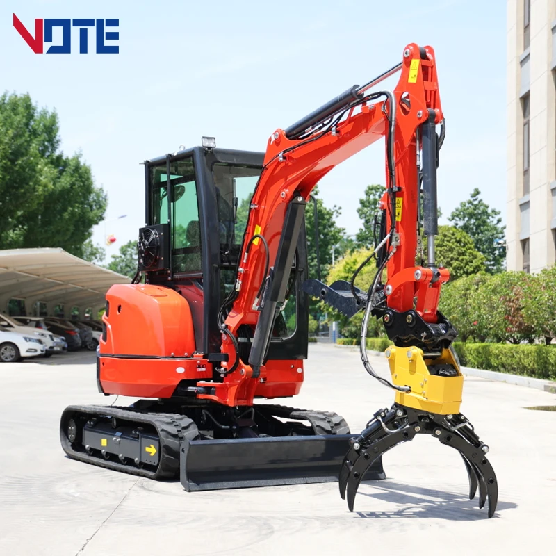 VOTE Free Shipping Mini Excavator 3.5 Ton EPA/Kubota Engine excavator 2 Ton Machine digger For sale 1 ton Mini Excavator Prices