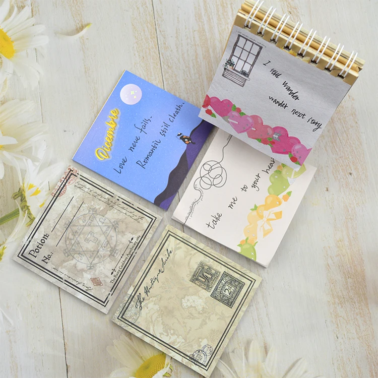 Manufacturer Wholesale Sticky Notes Cute Shape Stationery Sticky Note Memo Pad Student Memopad