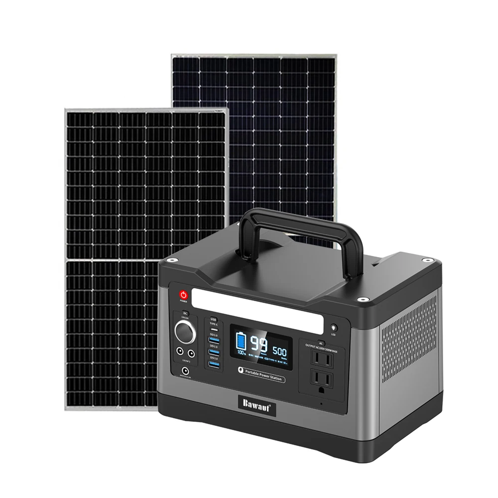 Generador silencioso 500w 500Wh электростанция для лагеря литий с немодулированным синусоидальным сигналом на солнечной