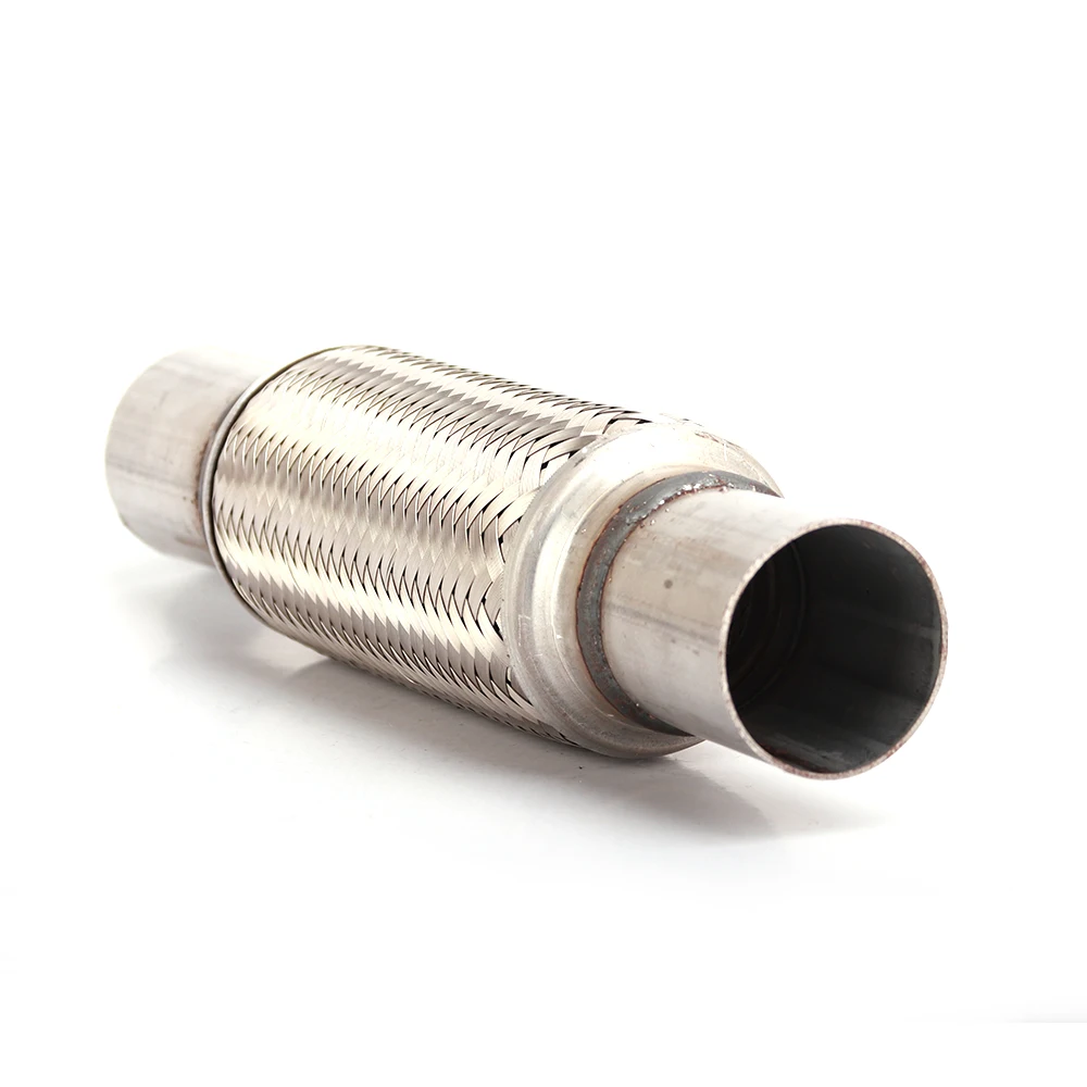 Factory Supply Stainless Steel  Braid Metal Tube Car Exhaust Stainless Steel Pipe Auto Parts