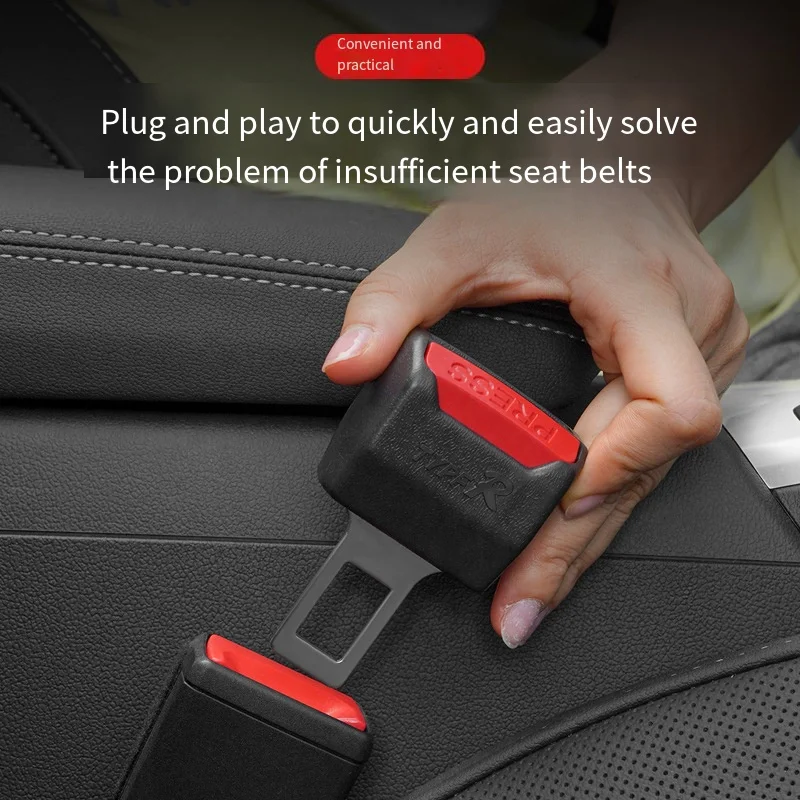 Car Seat Belt Clip Extender Safety Seatbelt Lock Buckle Plug Thick Insert Socket Extender Safety Buckle