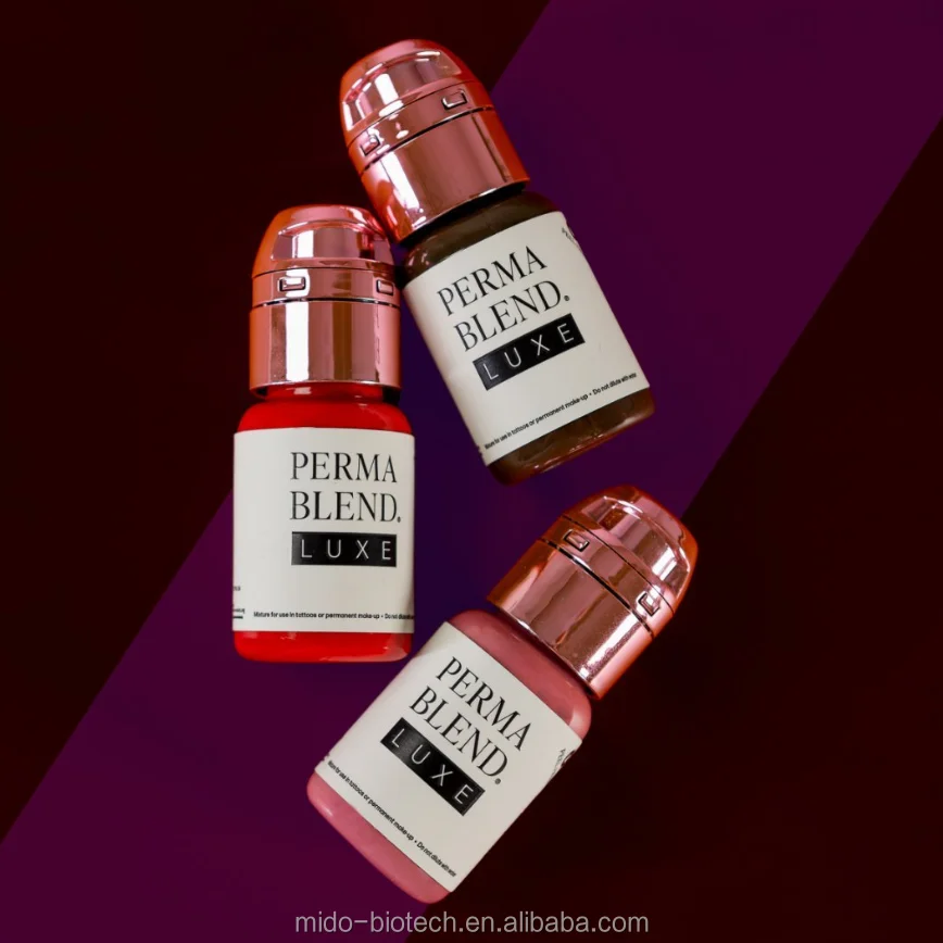 Organic Liquid Lip Eyebrow Microblading Tattoo Ink Micro Pigment For Permanent Makeup
