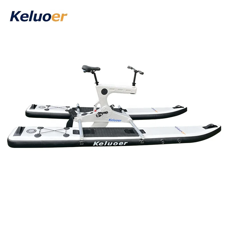 New Water Single Bike Inflatable Rubber Boat Water Park Pedal Type Sightseeing Leisure Boat