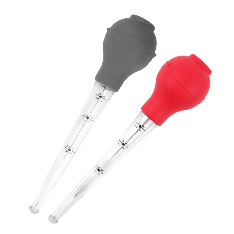 Qimeng Amazon Hot Sale In Stock Plastic Barbecue Marinade Syringe Meat Injector Seasoning Turkey Needle BBQ Sauce Syringe