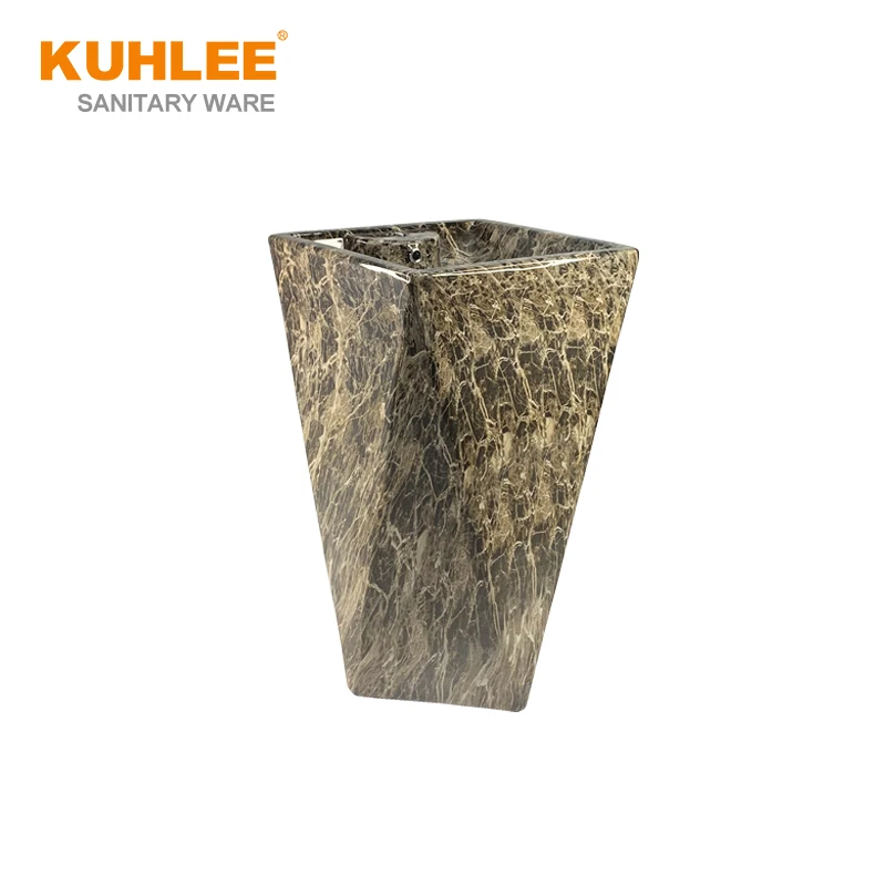High Quality Marble Black Design Ceramic Bathroom Hand Wash Sink Pedestal Basins