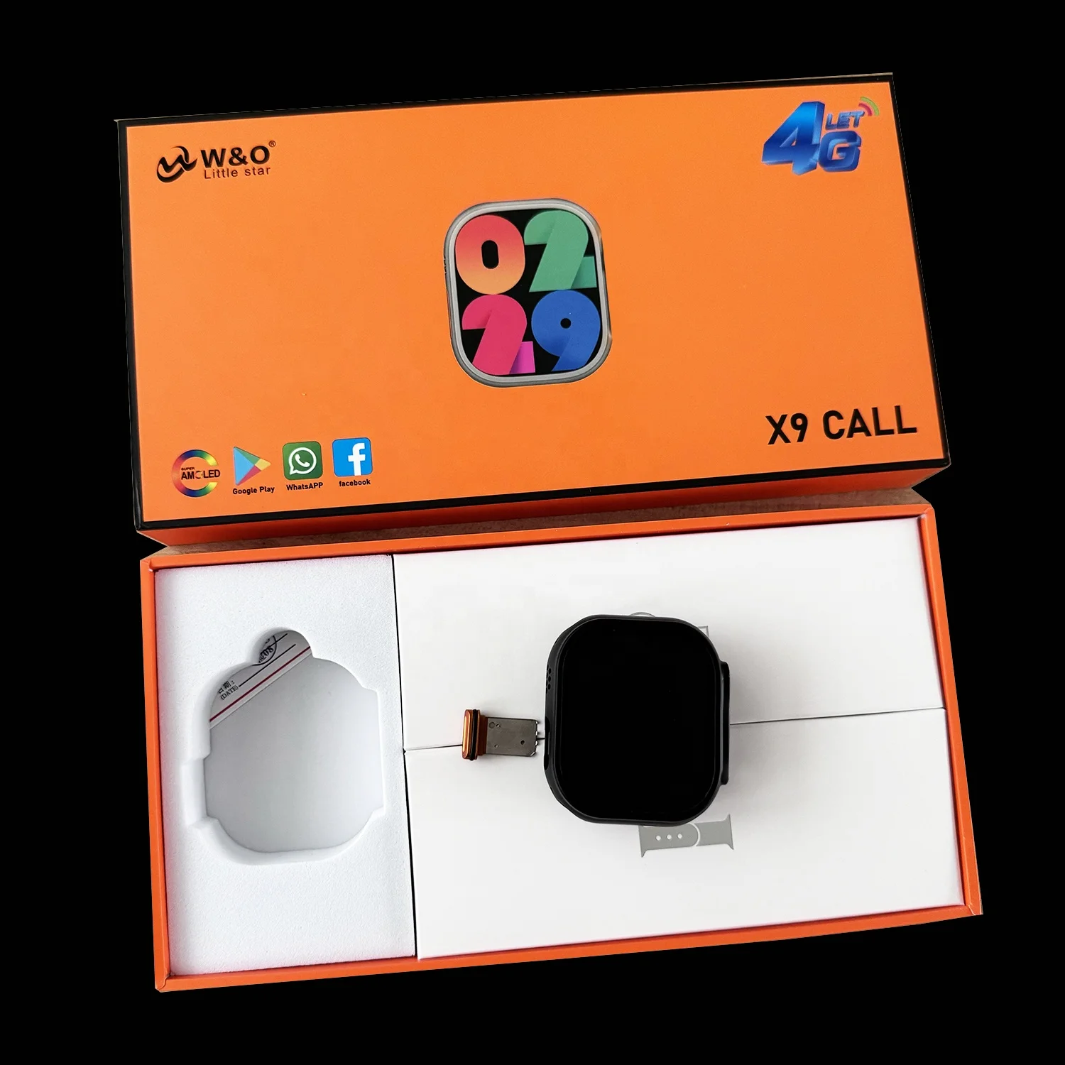 X9 CALL 4G network AMOLED Ultra Smartwatch con tarjeta sim card slot Montre reloje inteligente GPS Android Smart watch with wifi