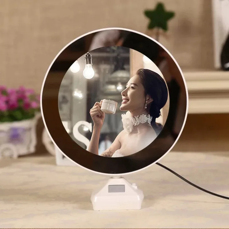 America market Home Decoration Wholesaler LED Photo Frame Creative Magic Mirror Picture Photo Frame with Light