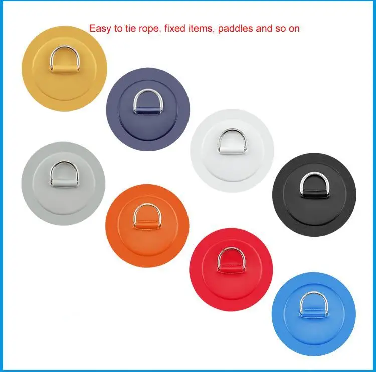 4.3inch 11cm Stainless Steel D Ring Pad/Patch for PVC Inflatable Boat Raft Dinghy Canoe Kayak Surfboard SUP Tie Down
