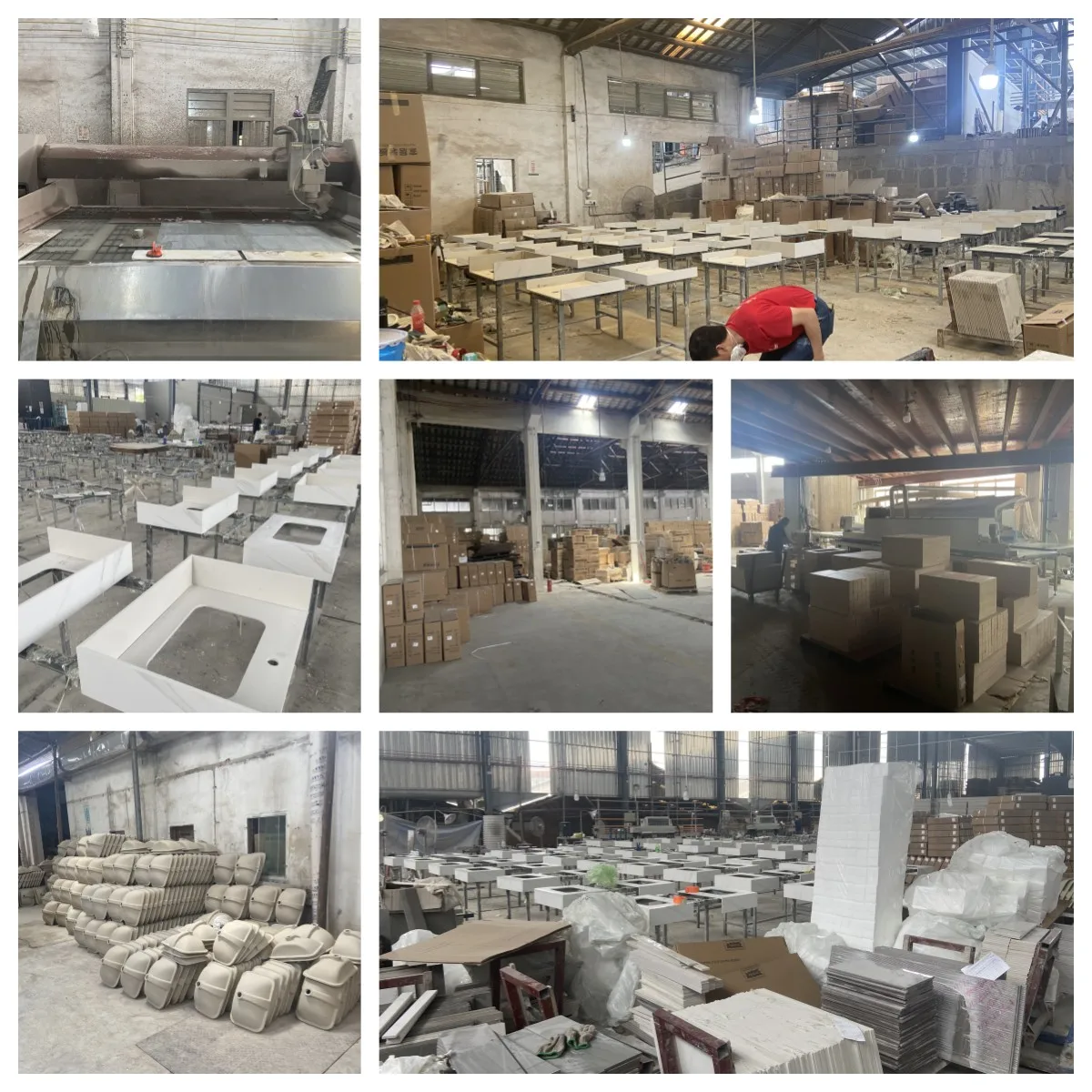 Двухслойный сланцовый настенный керамический умывальник