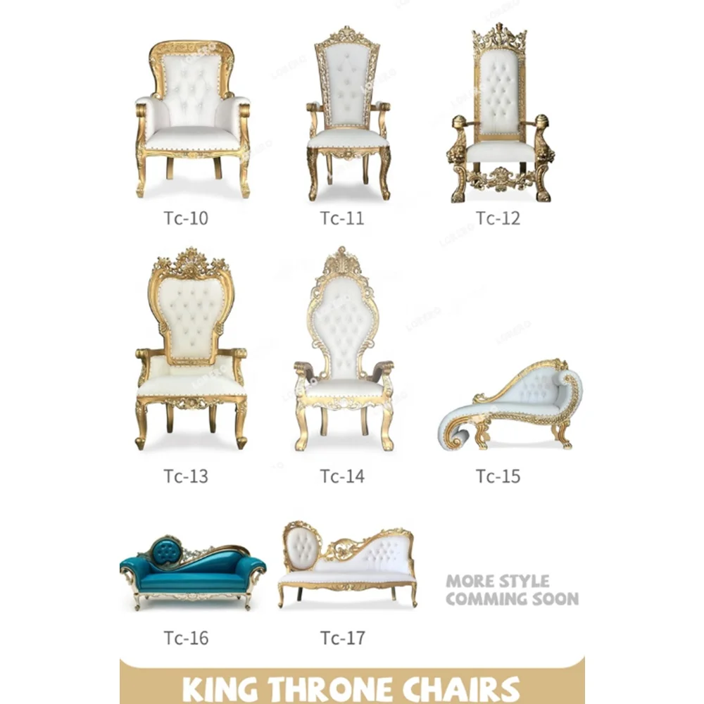 Hot sale high back cheaper  king sliver throne chairs