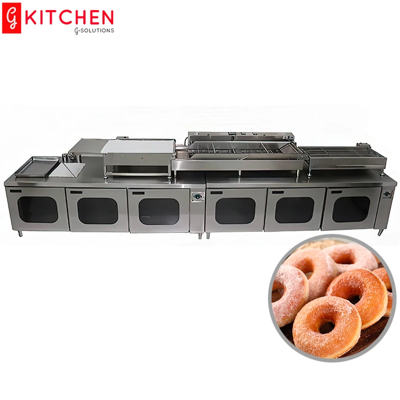 Automatic Commercial Industrial Donut Maker Frying Donut Making Machine