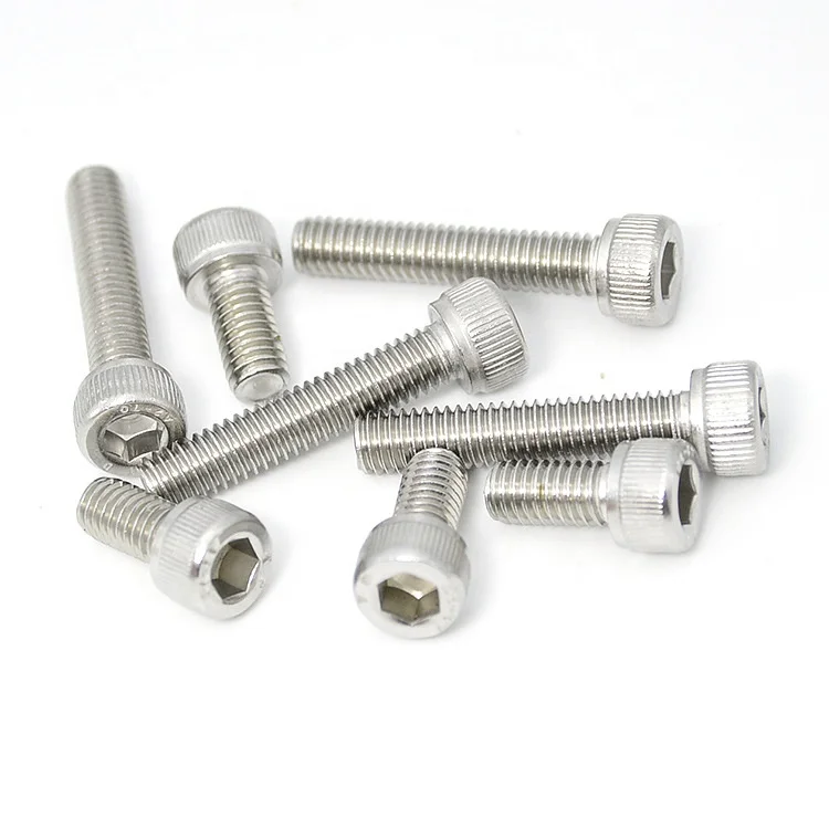 In stock DIN912 ss304 M8 stainless steel hexagon hex socket screw bolt allen bolt