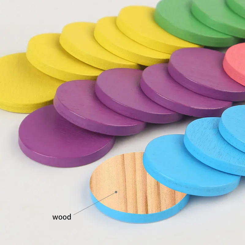 2024 New Hourglass Timer Memory Circle Chip Colorful Cognitive Cards Montessori Educational Toys  for Children