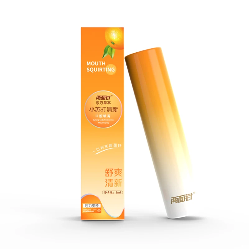 Custom Private Label Portable Fruit Mint Flavored Oral Refresher Spray Fresh Breath Mouth Odour Spray
